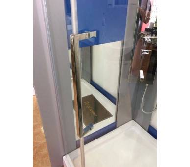 Напівкругла душова кабіна Dusel прозорого скла А-1105 90х90х1900