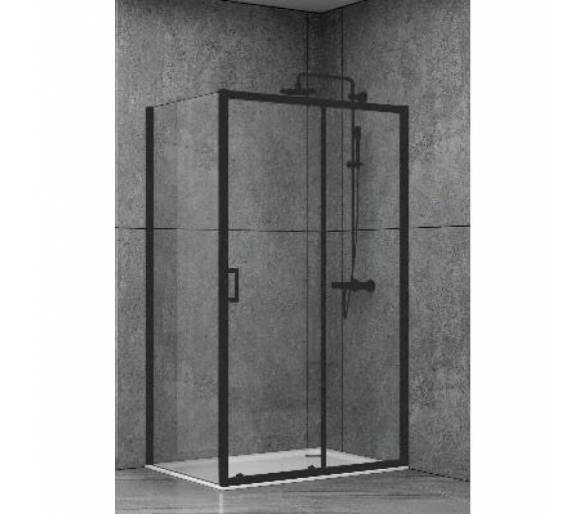 Душевая кабина EF-185B+EF181B Black Matt 120x90x190