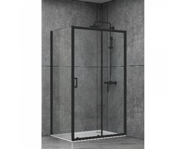 Душевая кабина EF-185B+EF181B Black Matt 120x90x190