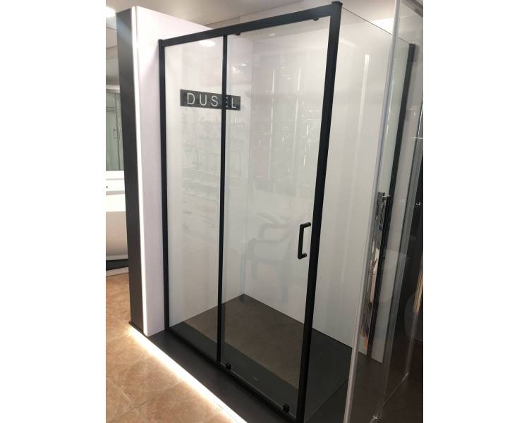 Душевая кабина EF-185B+EF181B Black Matt 120x80x190