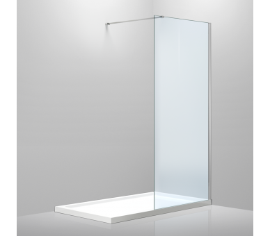 Стенка Walk-In 100*200см, каленое прозрачное стекло 8мм 
