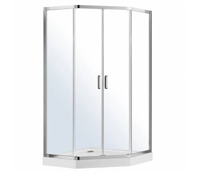 Пятиугольная душевая кабина IRIS 90x90x211см с поддоном и сифоном