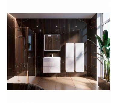 Шафа дзеркальна JUVENTA SAVONA SvM-80 WHITE 700X800X180