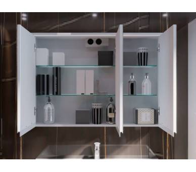Шафа дзеркальна JUVENTA SAVONA SvM-80 WHITE 700X800X180