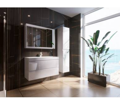 Шафа дзеркальна JUVENTA SAVONA SvM-80 WHITE 700X800X180