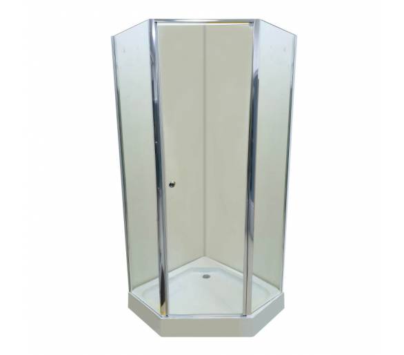 Пятиугольная душевая кабина 100x100 B-009-10 с поддоном