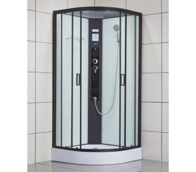 Гідромасажна коробка Чорний Dusel DSC-DU511-100SB 100x100 Низький піддон