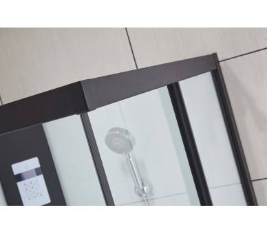Гідромасажна коробка Чорний Dusel DSC-DU513-90B 90x90 квадратних
