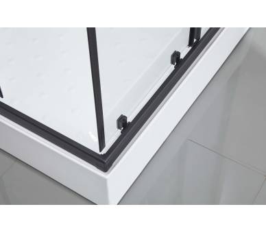 Гідромасажна коробка Чорний Dusel DSC-DU513-90B 90x90 квадратних
