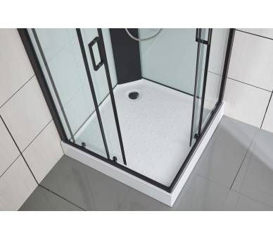 Гідромасажна коробка Чорний Dusel DSC-DU513-90B 90x90 квадратних