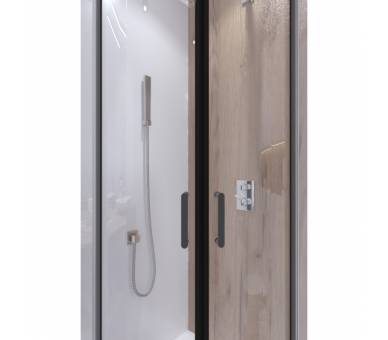 Душевая кабина Qtap Taurus BLA1099AC6 90x90 см. черный профиль