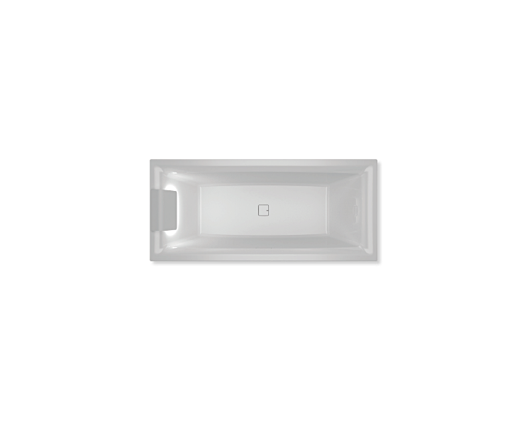 Ванна акриловая Riho STILL SQUARE LED 180x80 Левая