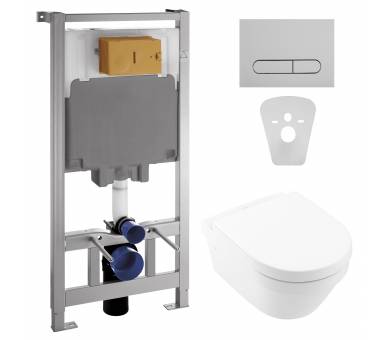 Комплект Villeroy&Boch унітазу Architectura Directflush висить 37 * 53см в комі зі світлодіодом з фанком Повільне закриття 4694H