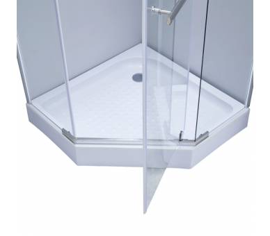 Душова кабіна Lidz Dozorca SC90x90.CRM.LOW.TR з піддоном