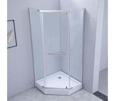 Душова кабіна Lidz Dozorca SC90x90.CRM.LOW.TR з піддоном