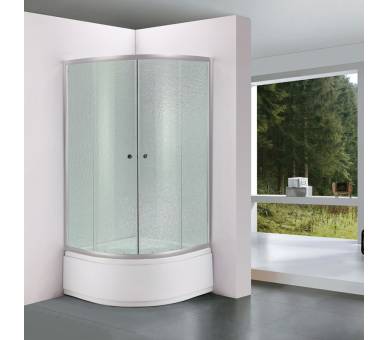 Душевая кабина Lidz Latwa SC80x80.SAT.HIGH.FR Frost без поддона