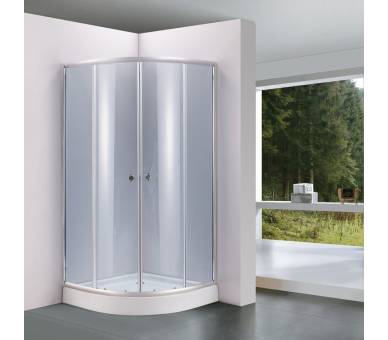 Душевая кабина Lidz Latwa SC80x80.SAT.LOW.GR без поддона