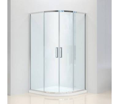 Душевая кабина 80x80 Dusel А-511 стекло полосы
