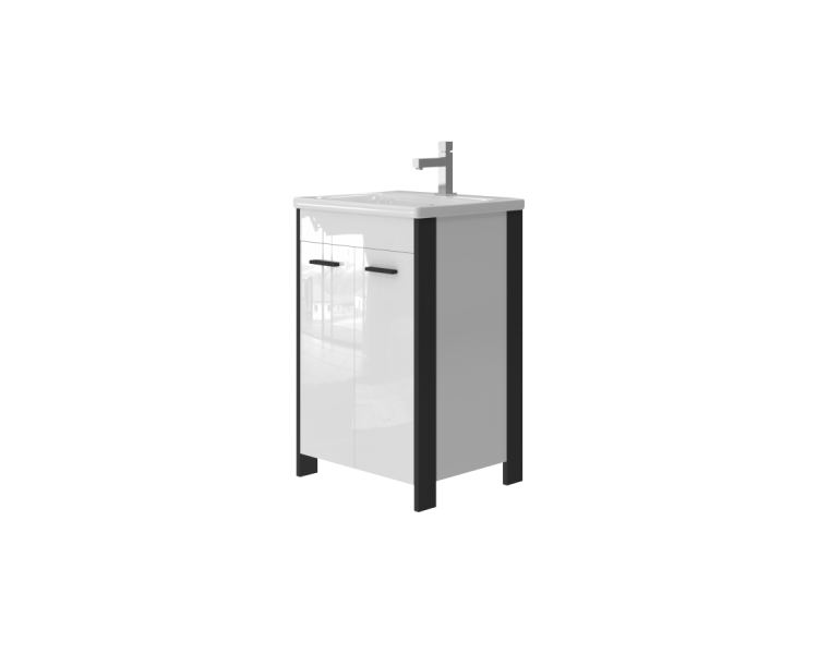 Тумба JUVENTA BROOKLYN Br-55 белая 830x550x455