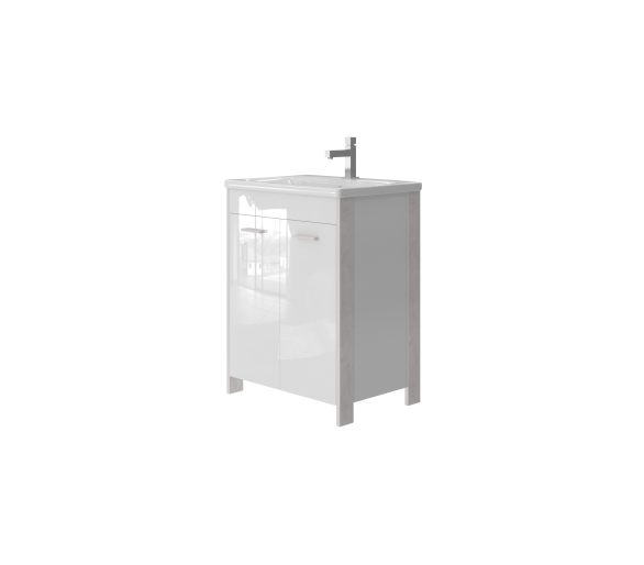 Тумба JUVENTA BROOKLYN Br-55 белая 830x550x455