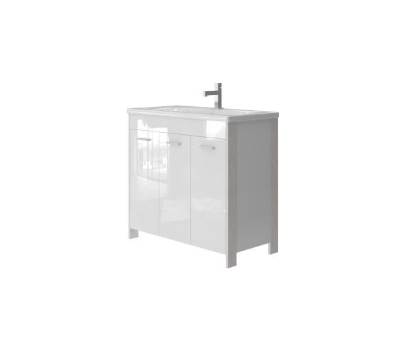 Тумба JUVENTA BROOKLYN Br-55 белая 830x550x455