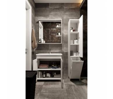 Зеркало JUVENTA BROOKLYN BrM-55 белое 850x550x120
