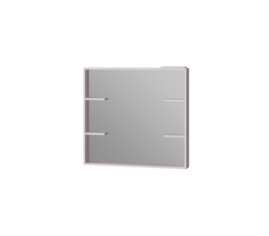 Зеркало JUVENTA BROOKLYN BrM-90 белое 850x900x120