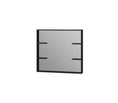 Зеркало JUVENTA BROOKLYN BrM-90 черное 850x900x120