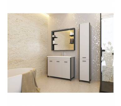 Зеркало JUVENTA BROOKLYN BrM-55 белое 850x550x120