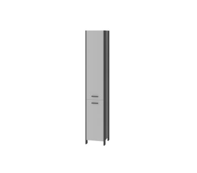 Пенал BOTTICELLI VELLUTO VltP-120 белый 1200x330x345