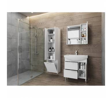 Тумба JUVENTA BROOKLYN Br-55 белая 830x550x455