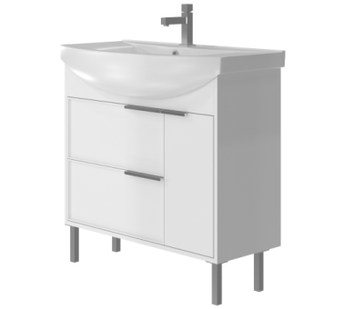 Тумба JUVENTA BROOKLYN Br-55 белая 830x550x455