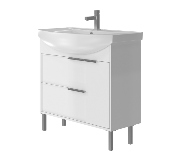 Тумба JUVENTA BROOKLYN Br-55 белая 830x550x455
