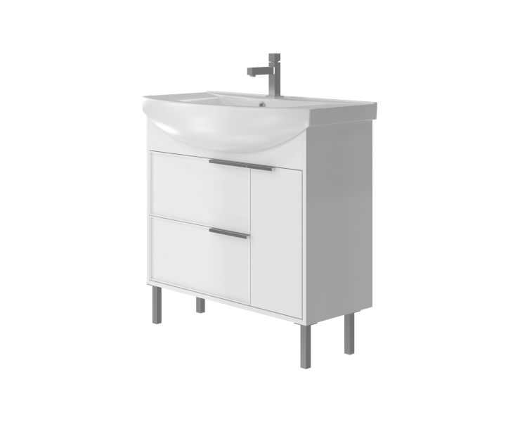 Тумба JUVENTA BROOKLYN Br-55 белая 830x550x455