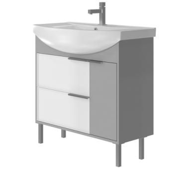 Тумба JUVENTA BROOKLYN Br-55 белая 830x550x455