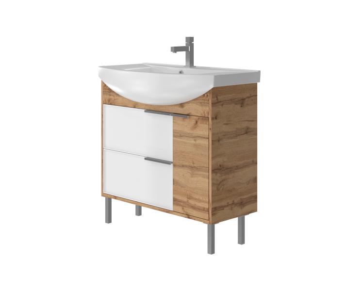 Тумба JUVENTA BROOKLYN Br-55 белая 830x550x455