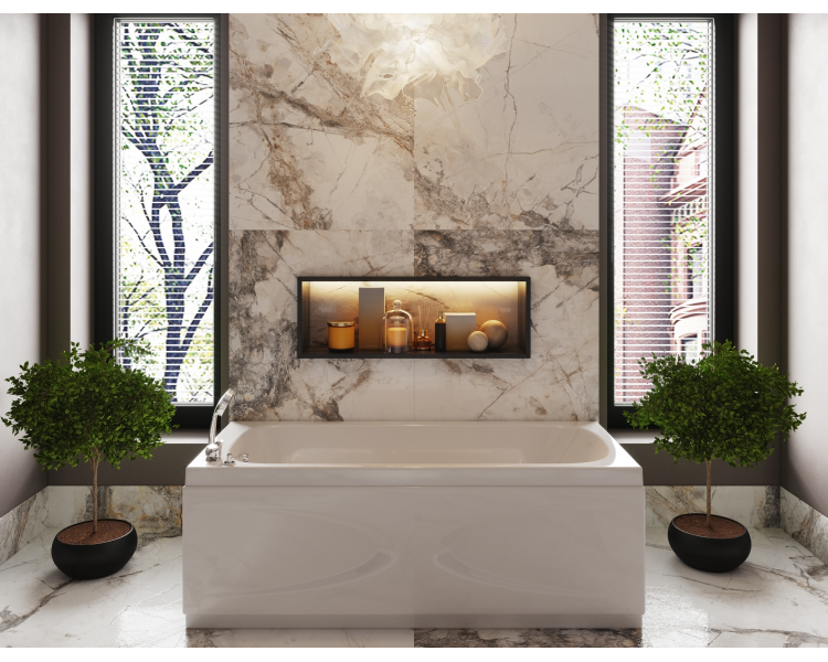 Ванна акриловая WGT® Rialto Orta 170x70 прямоугольная