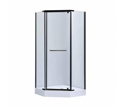 Пятиугольная душевая кабина DOZORCA SC90x90.BLA.LOW.TR