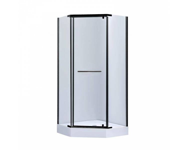 П'ятикутна душова кабіна DOZORCA SC90x90.BLA.LOW.TR