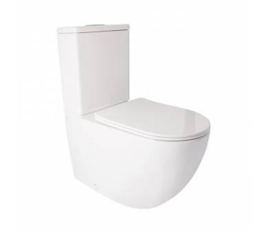 Компактний унітаз Qtap Jay Tornado з м'яким закритим сидінням QT07222176W