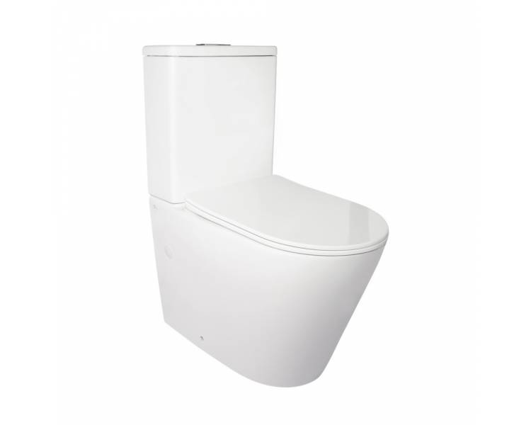 Унитаз-компакт Qtap Stork безободковый с сиденьем Soft-close