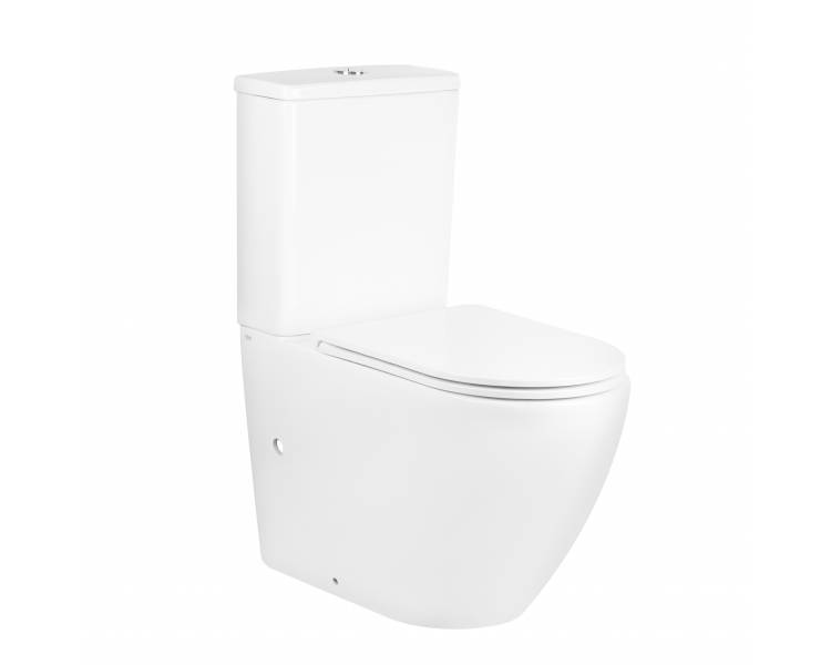 Унитаз-компакт Qtap Robin безободковый с сиденьем Soft-close