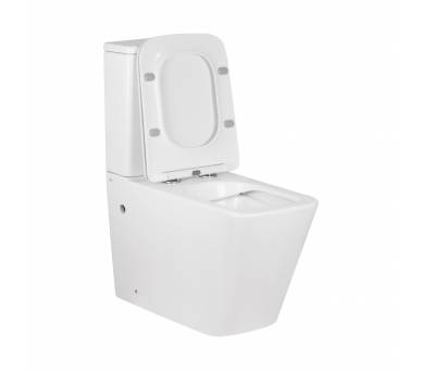 Qtap Унітаз без обода Tern компактний з м'яким закритим сидінням