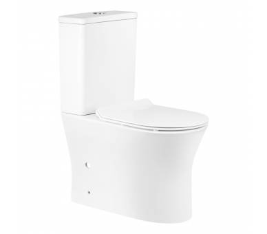 Унитаз-компакт Qtap Virgo безободковый с сиденьем Soft-close