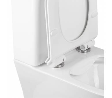 Унитаз-компакт Qtap Virgo безободковый с сиденьем Soft-close