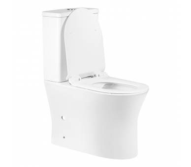 Унитаз-компакт Qtap Virgo безободковый с сиденьем Soft-close