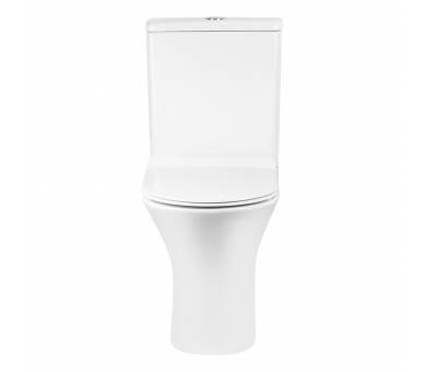 Унитаз-компакт Qtap Virgo безободковый с сиденьем Soft-close