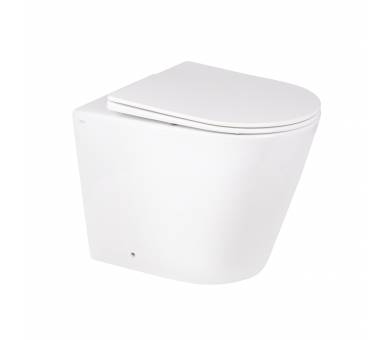 Вуличний туалет Qtap SWAN без обода з сидінням Soft-close QT16223178W