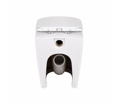 Вуличний туалет Qtap SWAN без обода з сидінням Soft-close QT16223178W