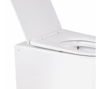 Вуличний туалет Qtap SWAN без обода з сидінням Soft-close QT16223178W